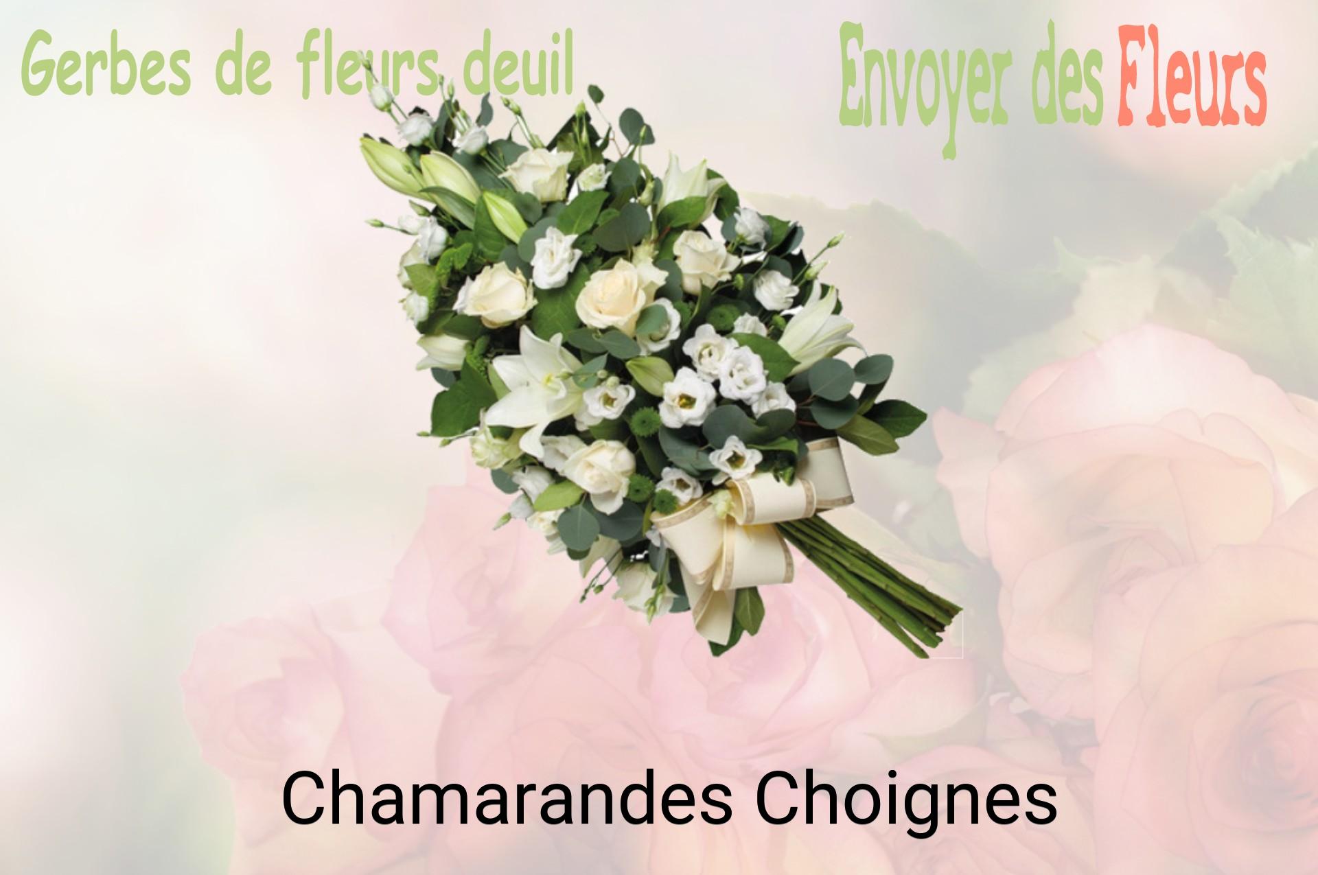 Gerbe de fleurs de deuil livrée à Chamarandes-Choignes